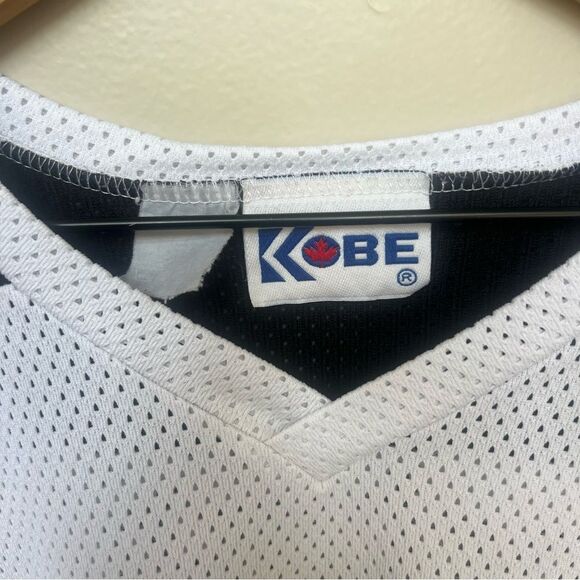 Kobe Sportswear Canada RARE Vintage Hockey Jersey Becker 16 Dirt Knap White XXL - Picture 2 of 11
